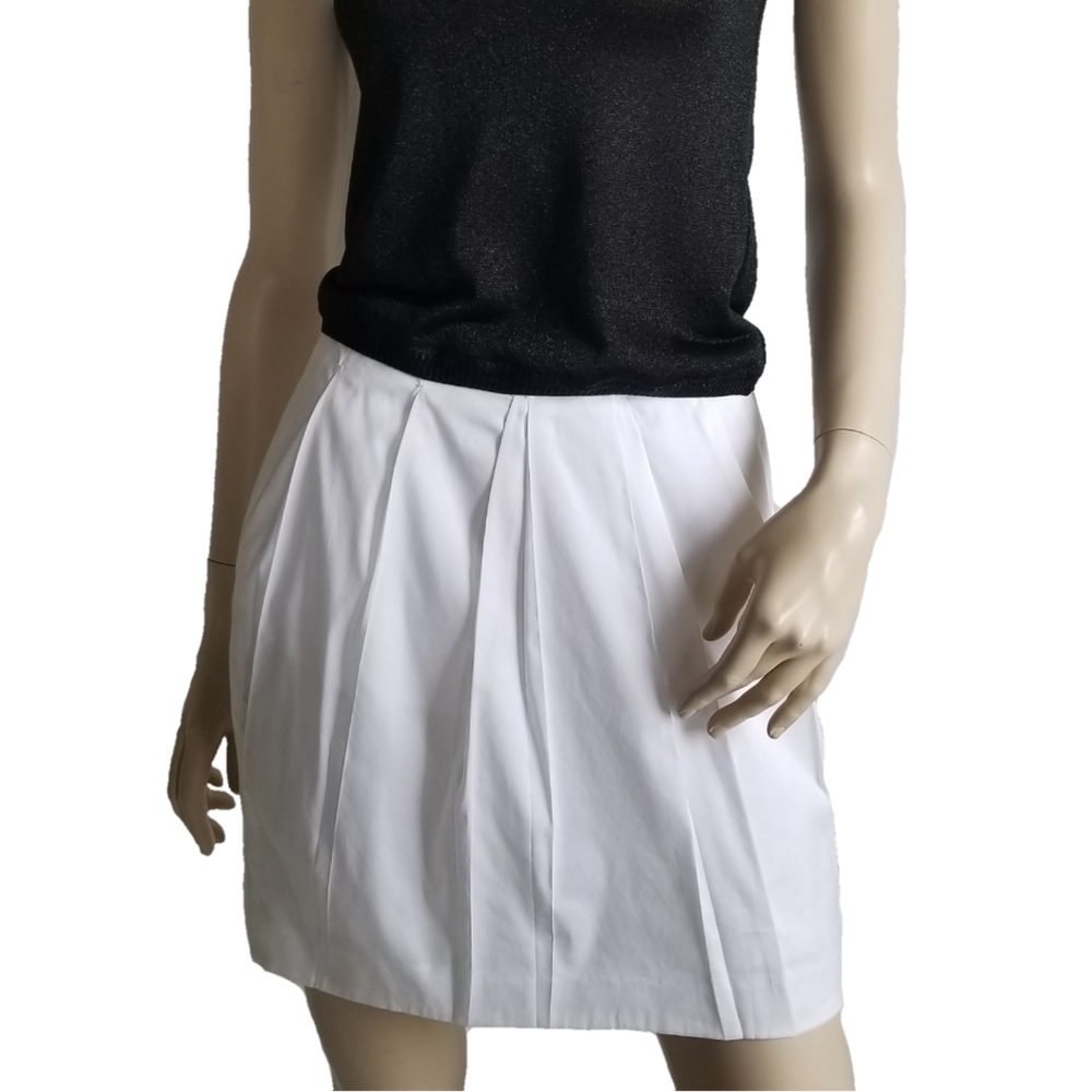 Hugo by Hugo Boss White Pleated Skirt 